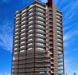 The 17-floor office building constructed by PEB Steel in Manila, Philippines