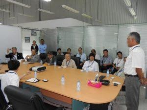 Representative of PEB Steel, Mr. Hidenori Mori introduced the company to the Japanese Business Group.