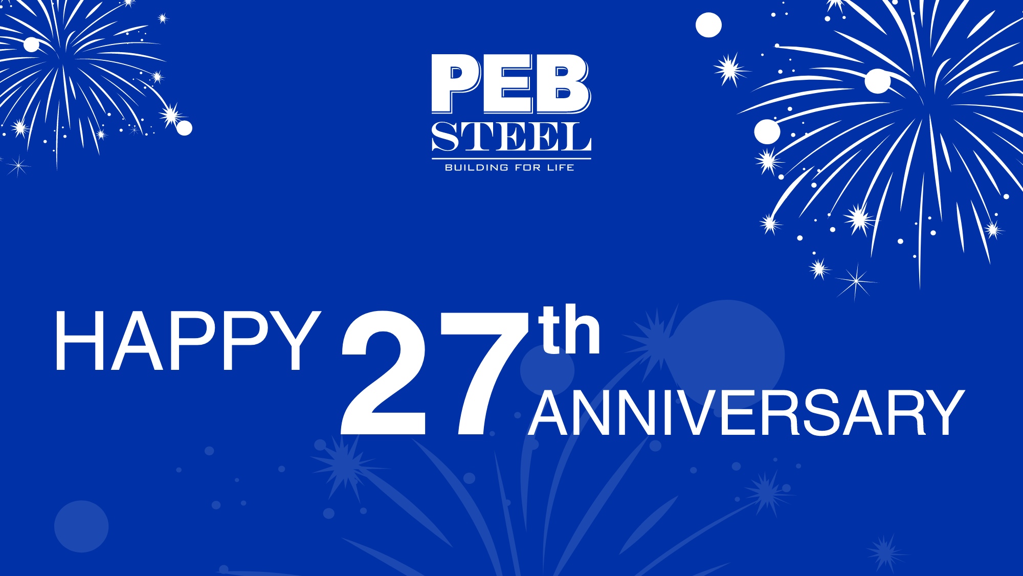 Pebsteel Celebrates 27th Anniversary