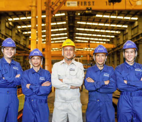 prefabricated steel building workforce - tenaga kerja bangunan struktur baja