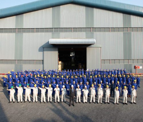 prefabricated steel building workforce - tenaga kerja bangunan struktur baja