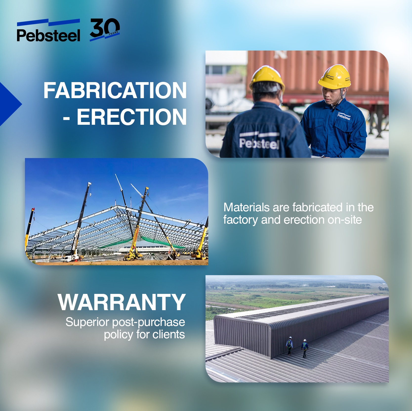 from fabrication to erection
