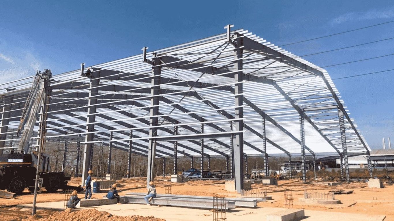 Portal steel frame