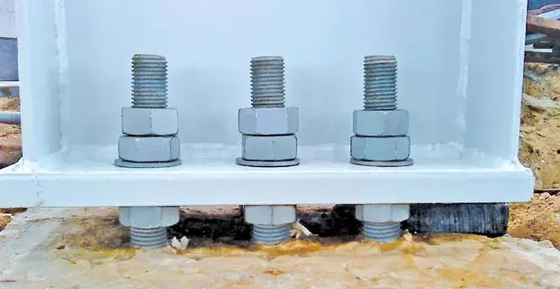 Anchor Bolt in Prefab steel building - bangunan struktur baja