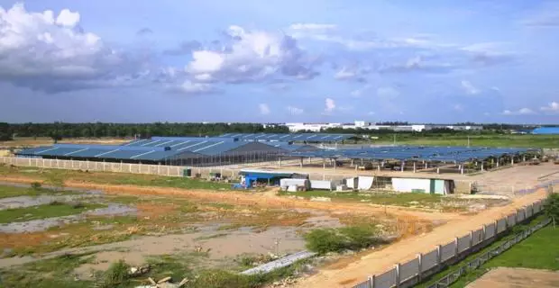 Prefab steel building project with Blue Tooth Color - bangunan struktur baja prefabrikasi